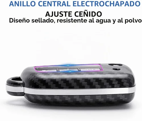 Vista 5 de ontto Funda para Llave de Automóvil Flip con Botón de Nissan, Carcasa de Llave de ABS para Rogue Rogue Select Negro carbón