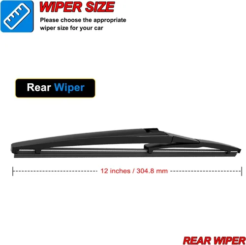 Vista 7 de Juego de 1 limpiaparabrisas de repuesto de 12 pulgadas para Jeep Grand Cherokee 2011, 2012, 2013