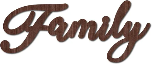 Vista 10 de CREATCABIN Letrero recortado de madera con texto en inglés "Blessed", decoración artística de madera para decoración de pared de casa de campo