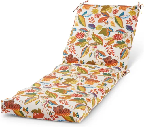 Vista 19 de Cojín reversible para silla de descanso para exteriores, color blanco tropical