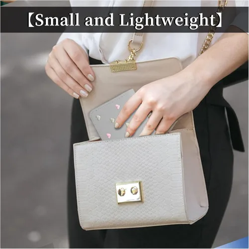 Vista 5 de WisePoint Cartera para mujer, de piel sintética, tarjetero con colgante de estrella, cartera de color sólido, Gris, Moda