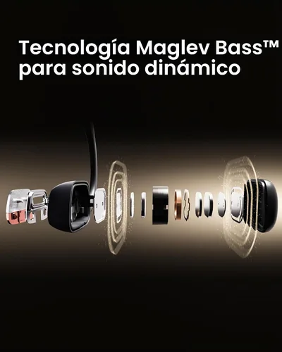 Vista 3 de mojawa Purra Run Auriculares de Conducción Ósea para Deporte, Auriculares de Oreja Abierta con Bluetooth y Micrófono, Resistente al Agua IP67, Bajo