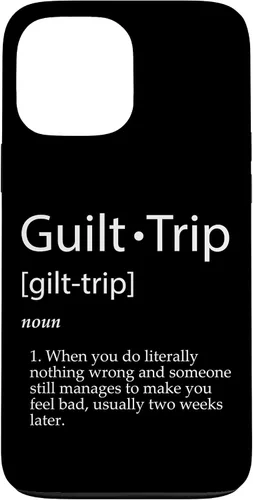 Vista 24 de Guilt Trip Definition Sarcastic Joke for Mean Adult Parents Case for iPhone 17