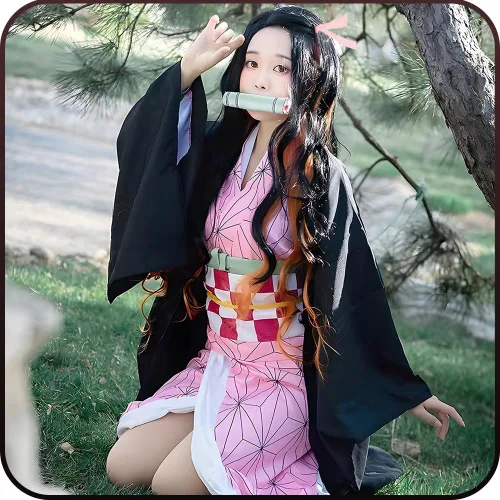 Vista 4 de Disfraz de anime para adultos, kimono, Halloween, Navidad