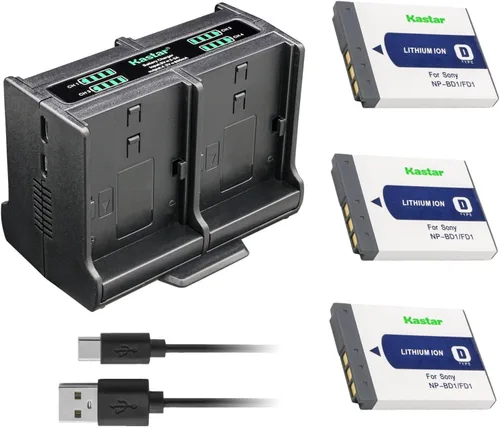 Vista 7 de Kastar Cargador de batería cuádruple compatible con cámaras Sony Cyber-Shot DSC-T90, Cyber-Shot DSC-T200, Cyber-Shot DSC-T300, Cyber-Shot DSC-T500