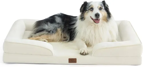Vista 75 de Bedsure - Cama para gatos de interior, sofá cama lavable para perros muy pequeños, espuma de soporte con funda extraíble y lavable, forro Gris