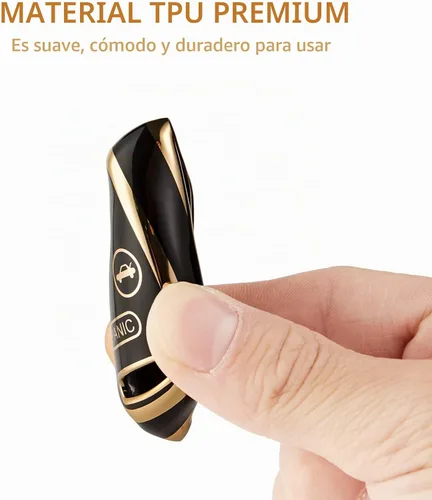 Vista 6 de OFFCURVE Funda protectora completa para llave de automóvil Honda Accord Negro dorado
