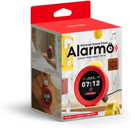Vista 3 de Nintendo Reloj de sonido: alarmo, rojo, pequeño