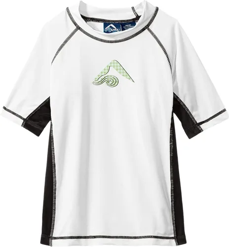 Vista 24 de Kanu Surf Boys Haywire UPF 50+ Sun Protective Rashguard Swim Shirt Estrellas Alaska Blue