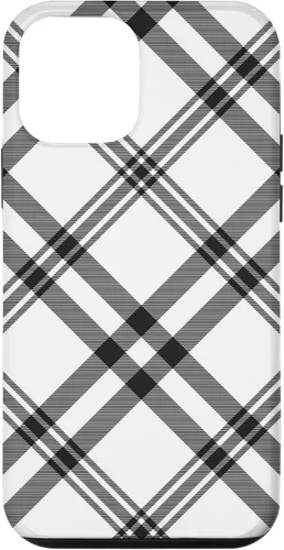 Vista 15 de Funda para iPhone 11 Pro Max a cuadros en blanco y negro