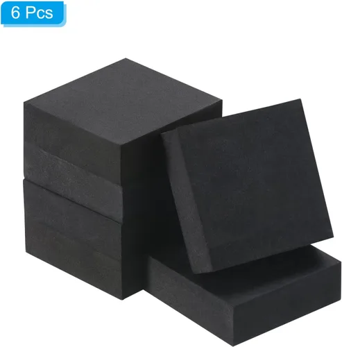Vista 3 de PATIKIL Patas para macetas de 2 x 2 x 0.6 pulgadas, paquete de 6 unidades, invisibles de goma, cuadrados para jardín, patio, terraza, macetas