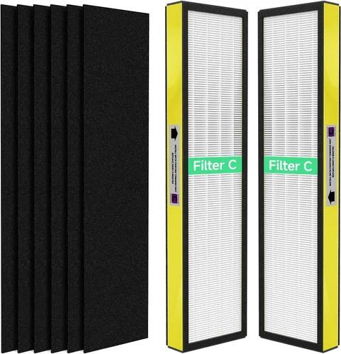 Vista 7 de Paquete de 2 filtros de repuesto C True FLT5000 FLT5250PT FLT5111, compatibles con AC5000, AC5000E, AC5250PT, AC5350B, AC5350BCA, AC5350W, AC5300B