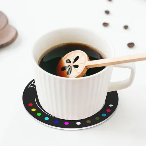 Vista 6 de Posavasos personalizados, resistentes al calor, antideslizantes, de cuero, para añadir tu foto, texto, logotipo, imagen para auto, taza de café