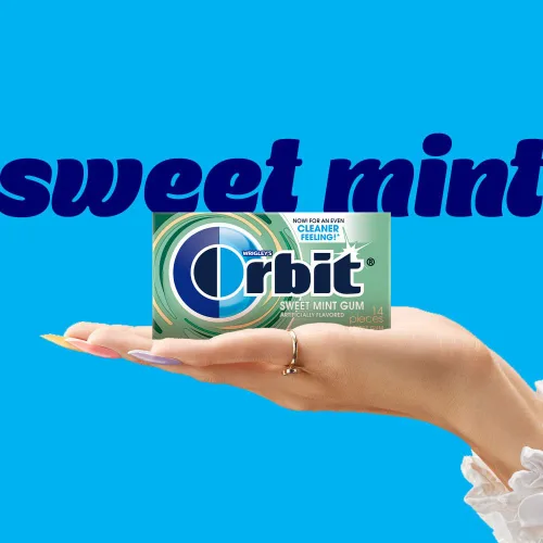 Vista 5 de ORBIT Goma de mascar de regreso a clases sin azúcar y menta dulce, paquetes de 3 unidades Smooth sweet mint sugar free gum, ready for after meals