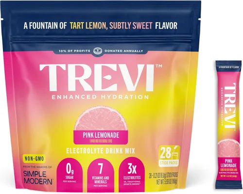 Vista 7 de TREVI Electrolytes Powder Packets, Sugar Free Hydration, Frost 20 Pack