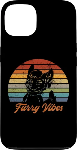 Vista 7 de iPhone 13 Pro Max Retro Furry Fandom Furry Vibes - Lindo estuche de traje OwO