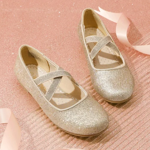 Vista 4 de DREAM PAIRS Zapatos de vestir tipo bailarina, de piso, para niñas Mary Jane
