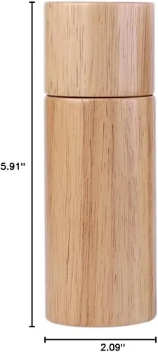Vista 10 de UPKOCH Molinillo de pimienta manual de 5.90 pulgadas, ajustable, de cerámica, contenedor de pimienta compacto para botellas de condimentos de cocina