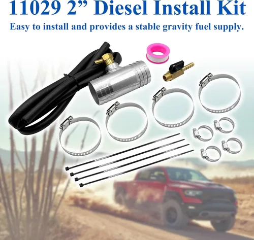 Vista 5 de 11029 Kit de instalación diésel de 2 pulgadas, compatible con camiones Chevy/GMC (1999-2010)