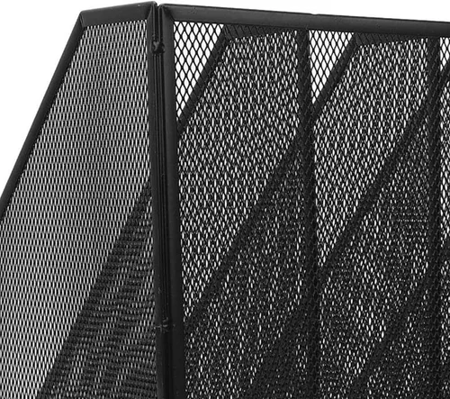 Vista 8 de Desk File Organizer Sturdy Iron Mesh 5 Section Vertical File Folder Document Holder for Office Workspace Desktop Organization