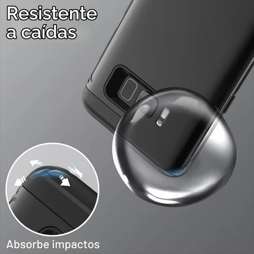 Vista 5 de JETech Funda resistente para Samsung Galaxy S8, color negro Protección de doble capa, diseño que absorbe los golpes