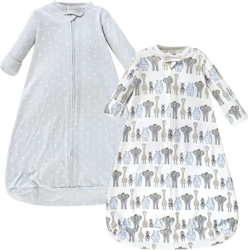 Vista 40 de Hudson Baby Saco de dormir unisex de algodón con manga larga para bebé, saco, manta