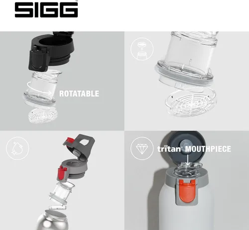 Vista 4 de SIGG - Frasco aislado - Thermo Hot & Cold ONE Light - Filtro de fruta- Sin BPA - Acero inoxidable - 19 Oz