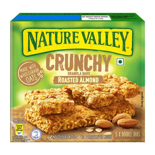 Vista 13 de Nature Valley, Barras de granola de almendras dulces y saladas, caja de 7.4 onzas (paquete de 4)