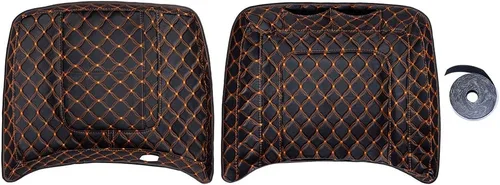 Vista 13 de Advanblack Forros para Tour Pack, Forro con Costura de Hilo Negro King Tour Pack
