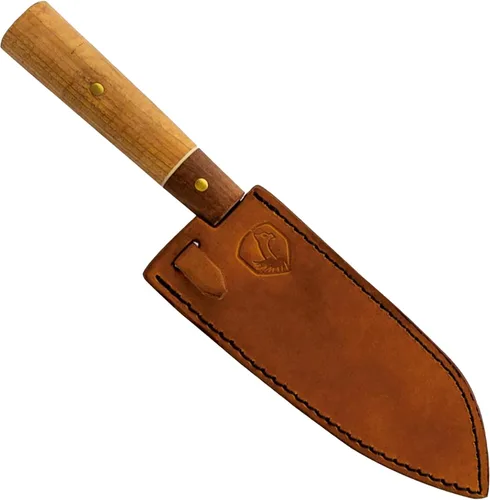 Vista 2 de Condor Cuchillo Santoku de cocina Kondoru Tool & Knife Cuchillo de pelar de acero inoxidable 440C con mango de nogal Cuchillo de cortar