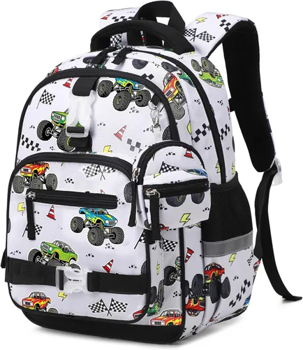 Vista 10 de Mochila 11 para niños y niñas, Mariposa, Compacto