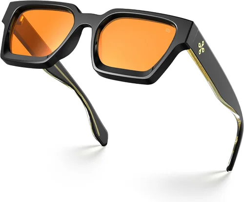 Vista 20 de VISOONE Fashion 100% UV400 Protection Rectangle Sunglasses for Women Men