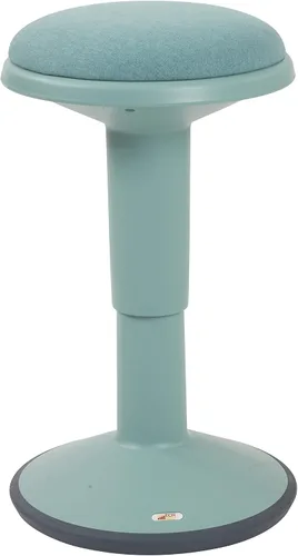 Vista 15 de ECR4Kids - Taburete oscilante Sitwell con cojín, altura ajustable, asiento activo, color berenjena