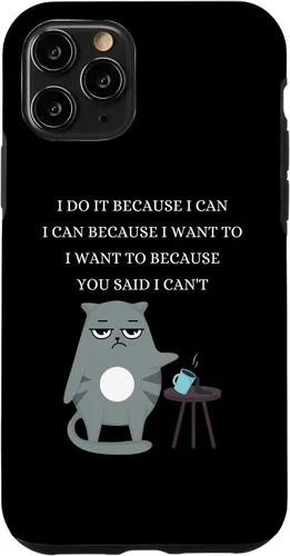 Vista 27 de iPhone 16 Gato malo travieso sarcástico rudo divertido frases caso