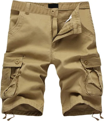 Vista 11 de Men Cargo Shorts Classic Fit Lightweight Ripstop Pants Tactical Outdoor Work Short Trousers with Multi Pocket