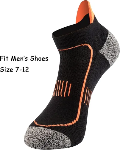 Vista 3 de Men's Padded Anti Sweat Stink Resist Blister Proof Low Cut Compression Running Socks