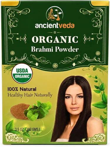 Vista 11 de Ancientveda Tratamiento orgánico natural para el crecimiento del cabello Antioxidantes Polvo limpiador Reduce las arrugas Amla, sin OMG