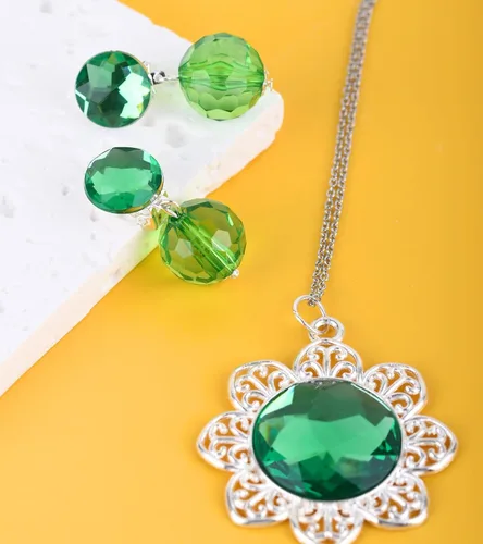 Vista 3 de Disfraz de corona de margarita de princesa, accesorios de princesa, conjunto de Halloween para mujeres y niñas