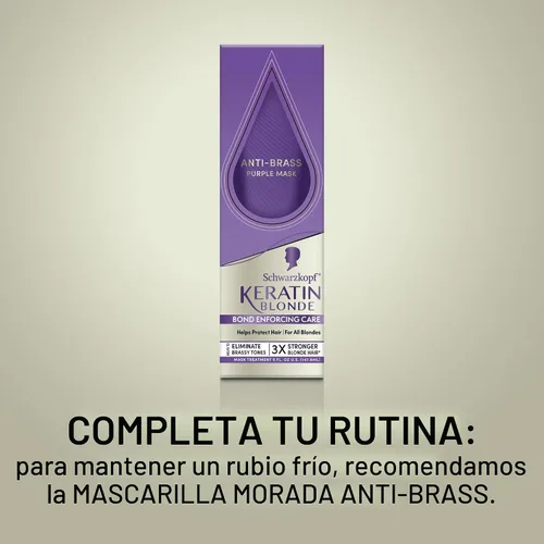 Vista 9 de Schwarzkopf Keratin - Tinte para el cabello rubio, 7.0 rubio ceniza oscuro, coloración permanente de calidad profesional, sistema de refuerzo