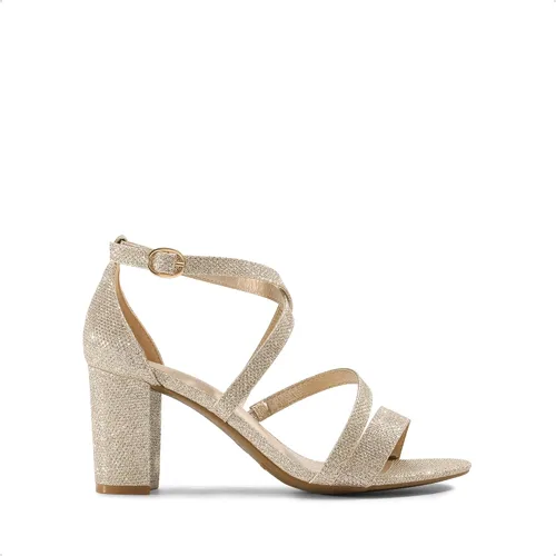 Vista 2 de DREAM PAIRS Sandalias de tacón bajo grueso con correa de tobillo para mujer