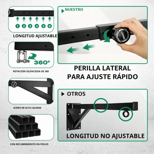 Vista 5 de Colgador de saco de boxeo resistente