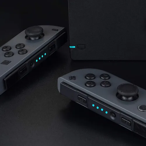 Vista 6 de eXtremeRate Firefly - Kit de afinación LED para Nintendo Switch Joycons Dock NS Joycon SL SR Botones Cinta Flex Cable Indicador LED de alimentación