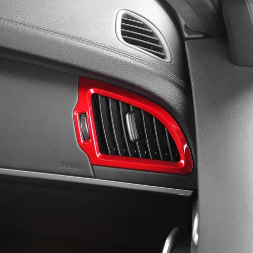 Vista 5 de YOUTOOCAR 2 cubiertas laterales de ventilación compatibles con accesorios Kia Stinger 2018-2023 (rojo)