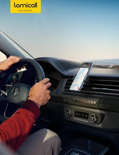 Vista 7 de Lamicall Soporte para Teléfono de Ventilación de Coche - Soporte de Clip para Rejilla de Ventilación, Base Universal Manos Libres Compatible