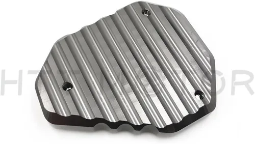 Vista 4 de KAW-253VER6500618- Almohadilla de extensión CNC de soporte lateral compatible con Kawasak Versys 650 2015-2017 2018 gris