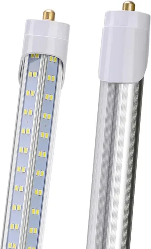Vista 6 de 10 bombillas LED de 8 pies, luz diurna de 120 W, 19000 lm 5000 K, súper brillante, tubo de luces LED T8 T10 T12, luces LED FA8 de un solo pin