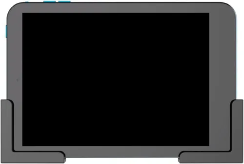 Vista 3 de Soporte de montaje en pared para tabletas Smartphones Fácil instala con adhesivo o tornillos EReader Montaje en pared Negro