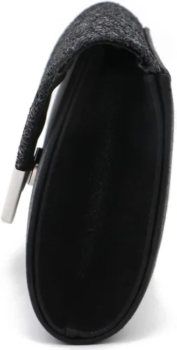 Vista 4 de ZIUMUDY Bolso de mano de noche con purpurina brillante para colgar en el hombro, bolso de mano para boda nupcial