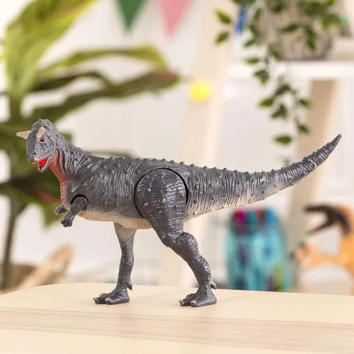 Vista 4 de Terra by Battat Dinosaurio electrónico con luz y sonido - Juguete Carnotaurus para niños mayores de 3 años