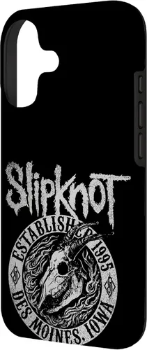 Vista 2 de Funda negra oficial de Slipknot Goat Flames para iPhone 17